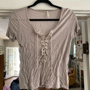 Lace up Baby tee